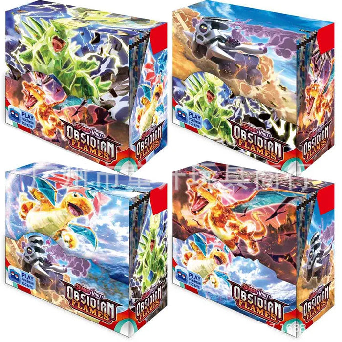 360 pezzi Pokemon Card Evoluzioni prismatiche Flames di ossidiana PALDEAN FATES Surging Sparks Scheda di traduzione di battaglia booster inglese