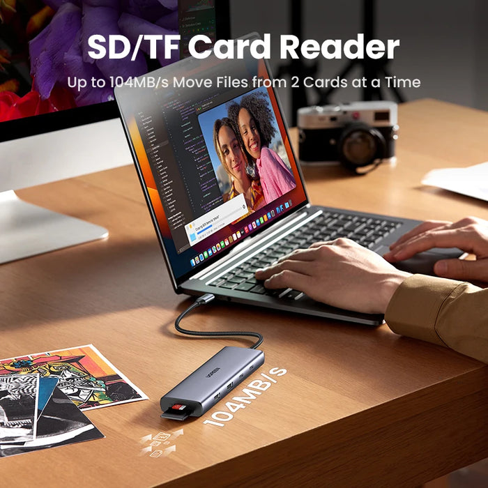 UGREEN USB C HUB 4K60Hz Adattatore HDMI USB C a USB3.0 PD100W SD e TF per MacBook Pro Air Laptop Tipo C 3.1 Splitter Docking Station