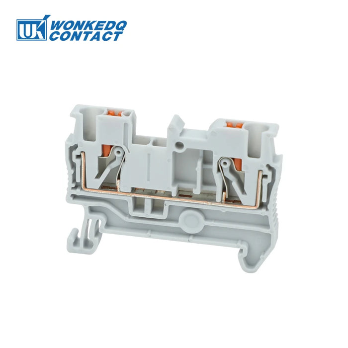 10 Pz PT 2.5 Push-in Terminale 2.5mm2 Cavo Connettore Elettrico Morsettiera Su Guida DIN Spina Striscia di Alimentazione PT2.5 PT-2.5