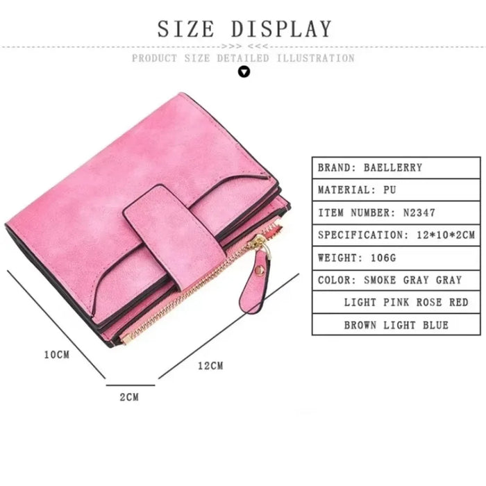 2024 Portafoglio da donna in pelle Hasp Portamonete piccolo e sottile Portafogli da donna Porta carte Portafogli di marca di lusso Borsa di design