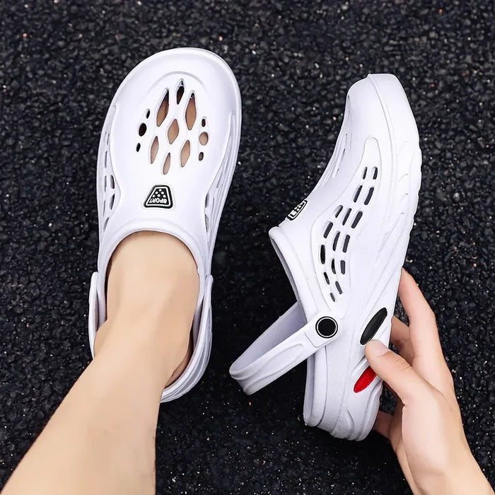 Sandali da spiaggia Unisex pantofole vuote leggere estate Quick Dry Flat uomo donna zoccoli taglia 35-49