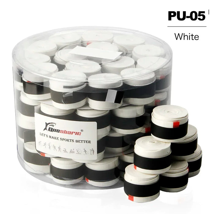 60 pz/lotto Bianco Nero Colorato Rivestito Tennis Overgrips Badminton Grip Racchetta Da Tennis Nastri Canna Da Pesca Fasce 0.6mm 0.7mm