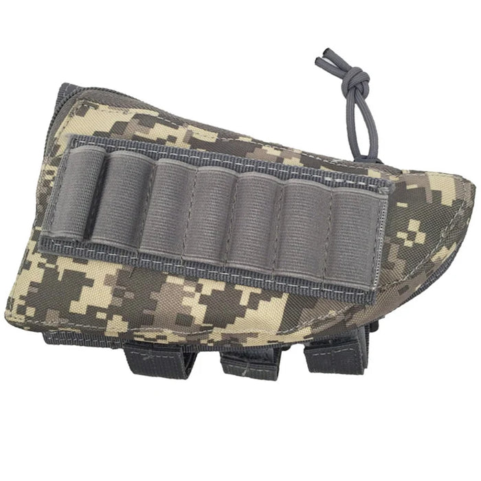 Tattico Muti-funzionale Caccia Cerniera Fucile Buttstock Pack Borsa Guancia Pad Resto Shell Mag Munizioni Pouch Pocket Magazine Bandoliera