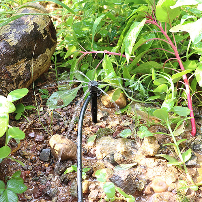 10 pz 8 fori a spillo gocciolatore irrigatore regolabile irrigazione a goccia emettitori con puntura giardino serra orticoltura dispositivo di irrigazione