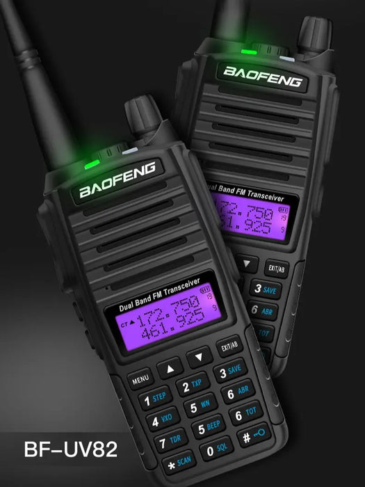 Aggiornamento BaoFeng UV-82 8W Opzionale 5W Baofeng UV 82 Walkie Talkie 10 KM Baofeng 8W Ham Radio 10KM Dual PTT 82HP UV-9R GT-3TP UV-5R