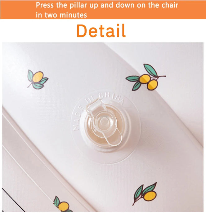 Divano gonfiabile per bambini sedie da bagno portatili a sbuffo per bambini sedile multifunzionale in PVC pratica sgabello da bagno seduto