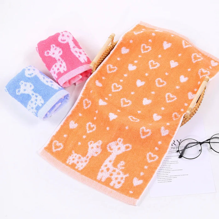 Asciugamano da bagno per bambini in morbido cotone asciugamano per il viso animale del fumetto asciugamano assorbente per bambini asciugamano assorbente per bambini 50x25cm