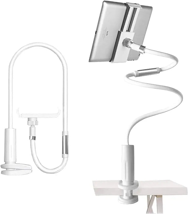 Supporto flessibile per tablet con braccio lungo per scrivania da letto Supporto per tablet per telefono da 5-11 '' per Xiaomi Huawei Samsung Teclast Supporto per linguetta per iPad