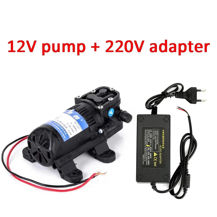 Durable DC 12 V 70PSI 3.5L/min Agricola Pompa Dell'acqua Elettrica Nero Micro A Membrana Ad Alta Pressione Spruzzatore di Acqua Auto lavaggio 12 V
