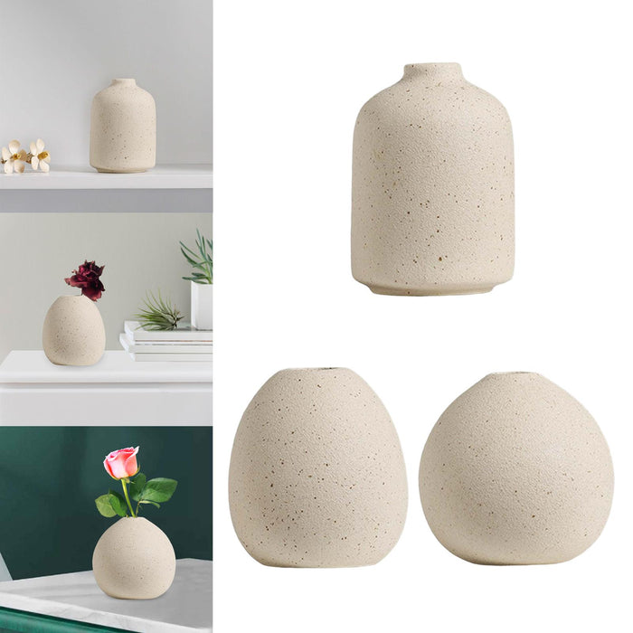 Vasi di fiori nordici composizioni floreali vasi di arte decorativa vaso di ceramica Boho per accessori di mensola della casa dell'ingresso della fattoria