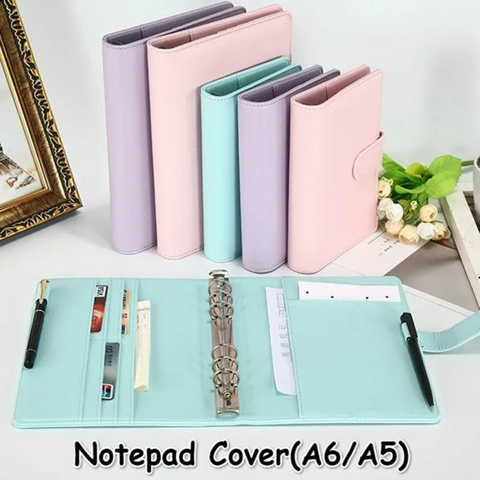 Nuova cartella di File per Notebook ricaricabile Vintage copertina per blocco note raccoglitore ad anelli in pelle forniture per ufficio