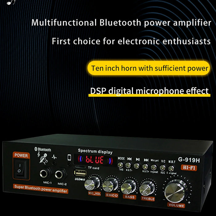 G919H AK45 Bluetooth 5.0 amplificatore Audio 2.0CH amplificatori di potenza Subwoofer amplificatore Audio hi-fi ricevitore amplificatore Stereo FM USB