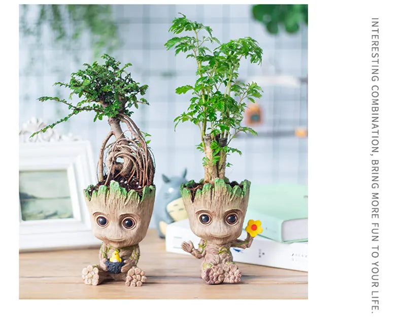 Decorazione della casa Artigianato Modello in miniatura Ufficio Desktop Display Cartoon Groot Figurine Artigianato Decor Albero Uomo Ornamento 5CM