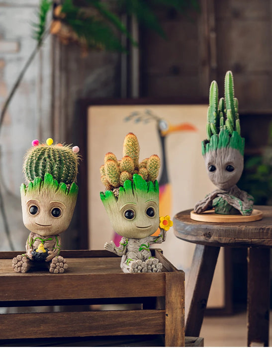 Decorazione della casa Artigianato Modello in miniatura Ufficio Desktop Display Cartoon Groot Figurine Artigianato Decor Albero Uomo Ornamento 5CM