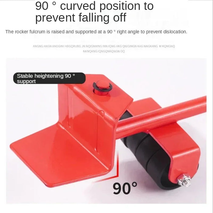 5 pz/set Set di strumenti per Mover per mobili rullo mobile per oggetti pesanti con sollevatore per mobili da Bar con strumento mobile professionale per ruote