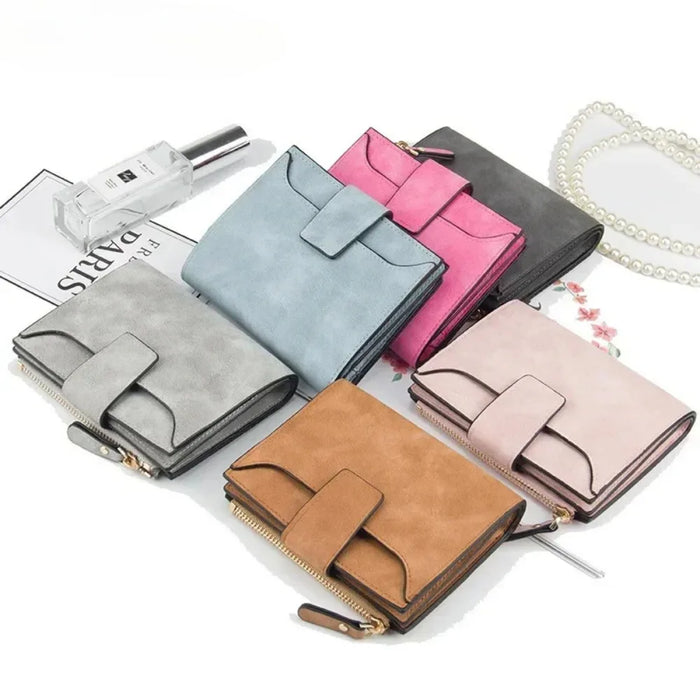 2024 Portafoglio da donna in pelle Hasp Portamonete piccolo e sottile Portafogli da donna Porta carte Portafogli di marca di lusso Borsa di design