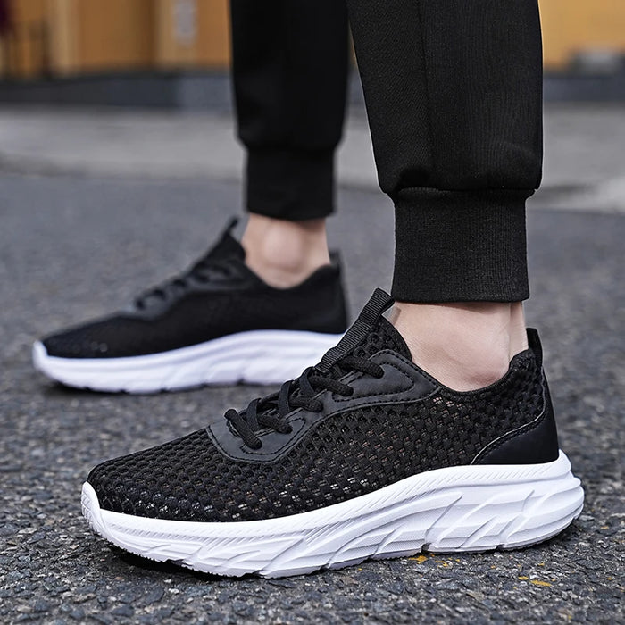 MAEDEF scarpe da Jogging da corsa bianche scarpe da ginnastica Casual scarpe da ginnastica traspiranti all'aperto da uomo scarpe da ginnastica sportive con assorbimento degli urti leggero