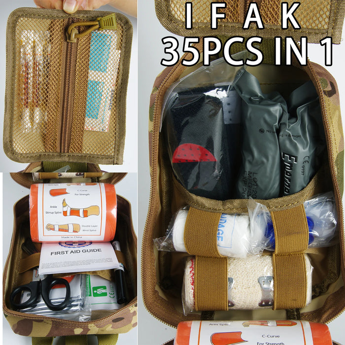 Kit di pronto soccorso custodia fornita set completo Molle per configurare kit di sopravvivenza Kit di emergenza all'aperto Trauma Outdoor Gear IFAK EMT