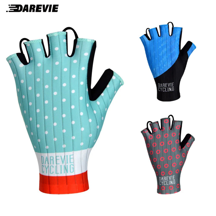 DAREVIE Guanti da ciclismo AERO guanti da ciclismo antiscivolo ad alta velocità leggeri e traspiranti Cool Dry mezze dita guanti da bici MTB Road