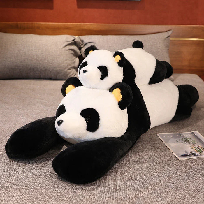 60 cm-120 cm Panda gigante giocattoli di peluche morbido cuscino per dormire cartone animato animale orso farcito bambola classica per bambini compleanno regali di Natale