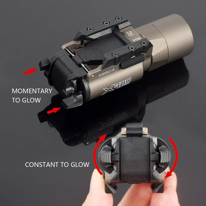 Tattico Surefir X300 X300U X300UH-B XH35 Pistola X300V Scout Luce Arma Luce Lanterna Fucile Strobe Torcia Elettrica Caccia