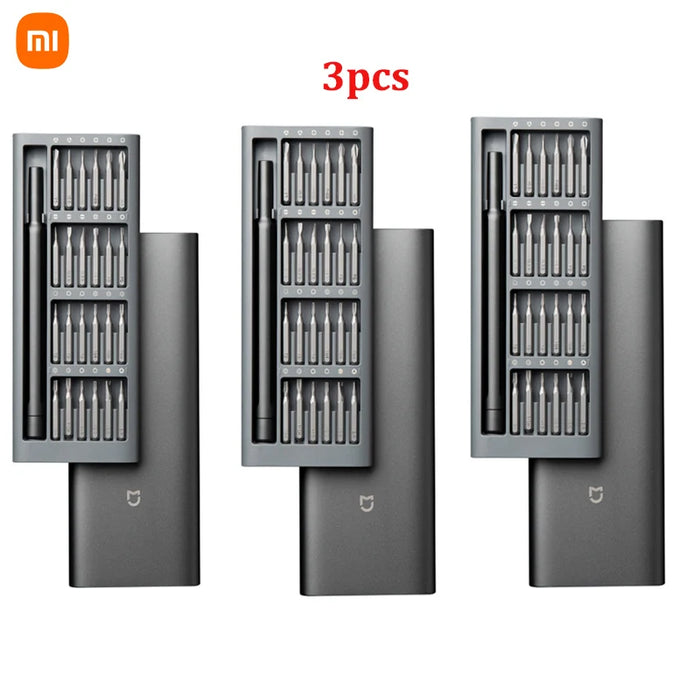 100% originale Xiaomi uso quotidiano cacciavite Kit Manua 24 punte magnetiche di precisione scatola di alluminio Set di cacciaviti fai da te Smart home
