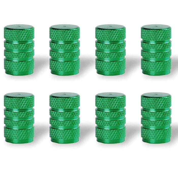 8Pc Cappucci per valvole per pneumatici Copri stelo per cerchioni Tappo per ruota automatico antipolvere Cappucci per capezzoli in lega di alluminio per auto e moto Bici