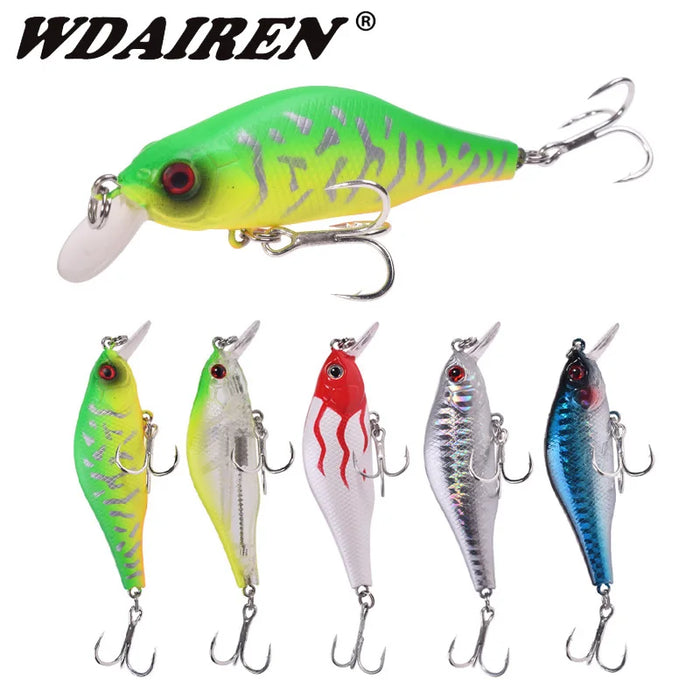 1Pc 8cm 9g Minnow Richiamo di Pesca Galleggiante Wobblers Esca Dura Professionale Sistema di Equilibrio Della Gravità Jerkbait Pike Crankbait Swimbait