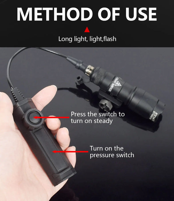 Tattico Surefire M300 M300A MINI Scout Luce Fucile Caccia Torcia A LED Airsoft Arma Pistola Luce Lanterna Torcia AR15 HK416