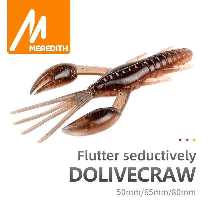 Manometro 50mm 65mm 80mm doglivecraw esche da pesca Craws gamberetti richiamo morbido esche da pesca Wobblers Bass Lures Silicone morbido