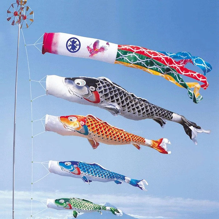 Nuovo stile 40/70/100 CM Koi Nobori Carpa Calzini a vento Koinobori Bandiera di pesce colorato Appeso a parete Decorazioni per la casa