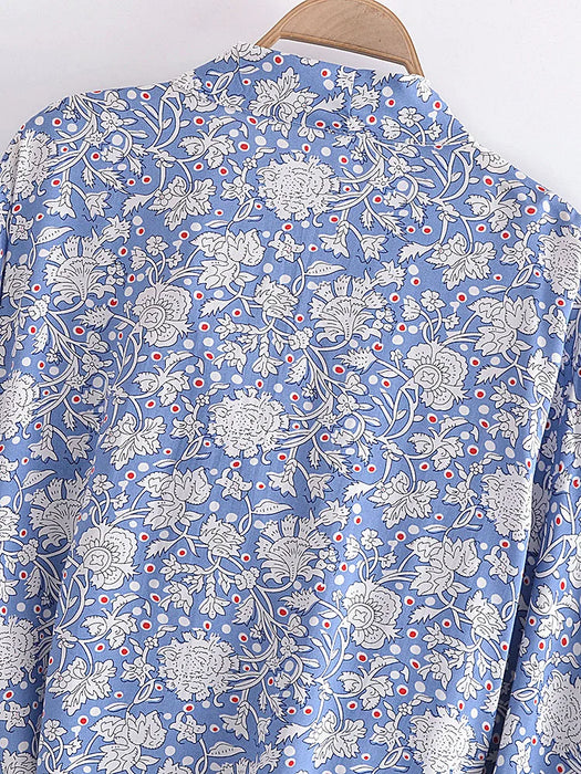 Boho Vintage stampa floreale spiaggia estate Kimono corto donna moda donna Casual scollo a V maniche a pipistrello bohémien Cover-up