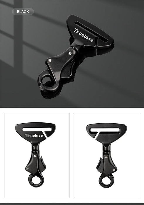 Truelove Pet All Fibbia di sicurezza per cintura di sicurezza per auto con collare o imbracatura Lega di alluminio leggera di alta qualità portatile TLM1993