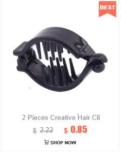 2021 accessori per capelli estivi Clip per capelli a Banana per signora ambientale Abs denti granchio per capelli Twist Hair Pin per ragazze 2 pezzi