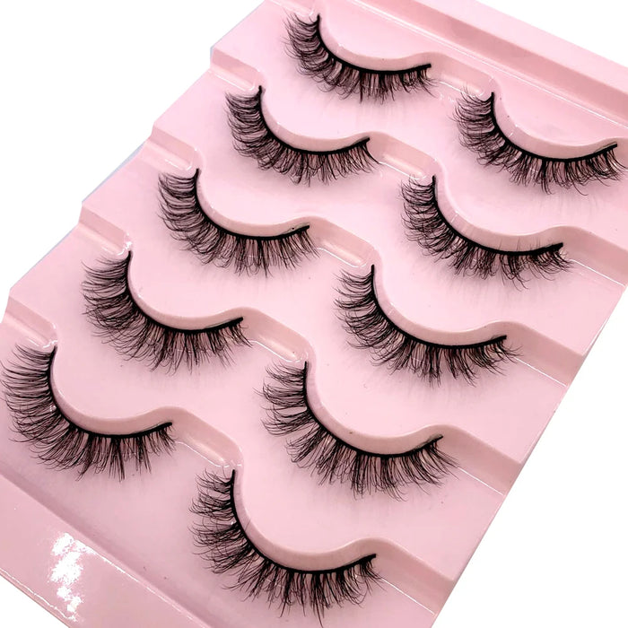 2023 Nuovo 5 paia ciglia finte naturali ciglia finte trucco lungo ciglia di visone 3d estensione ciglia ciglia di visone ciglia corte