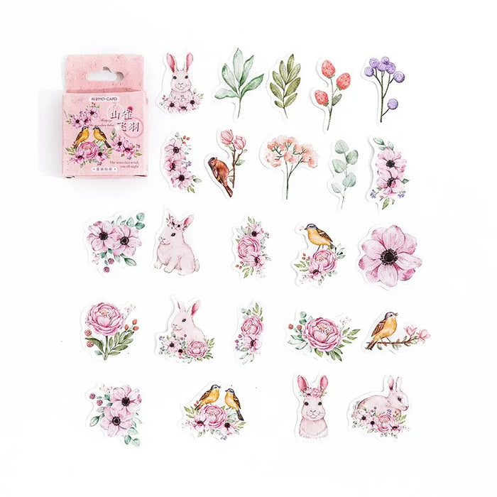 46 pezzi/pacco Viaggia da solo Mini adesivo di carta Decorazione album fai da te Diario Scrapbooking Etichetta adesiva Cancelleria Kawaii