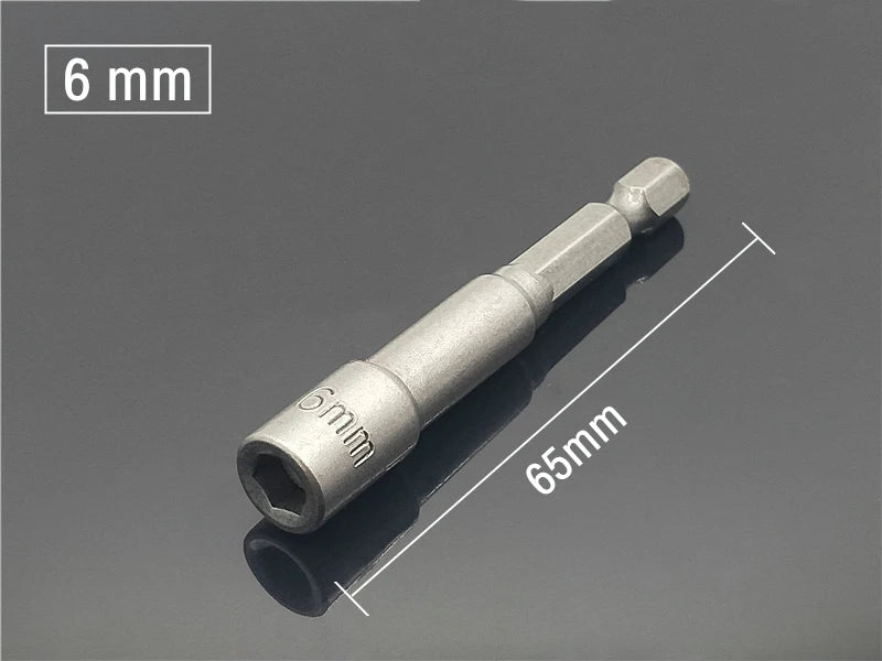 1PC Ugelli a manicotto con esagono incassato Forte set di driver per dadi magnetici Adattatore per punta da trapano Manicotto approvato dal vento Elettrico 6 8 10 13 17 19MM