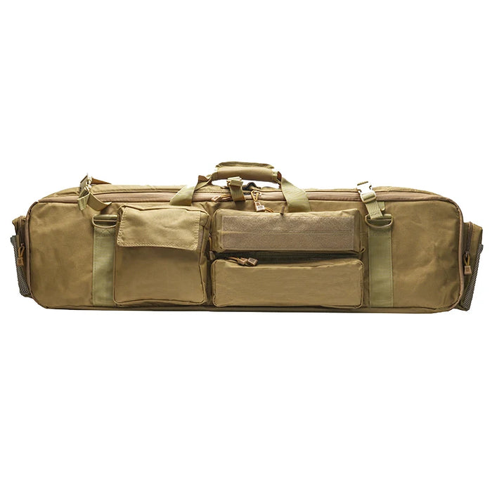 Zaino da caccia tattico in nylon 1000D Borsa da trasporto quadrata per doppio fucile con tracolla Borsa per pistola softair Custodia protettiva per tiro