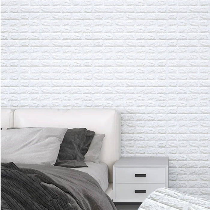 70cm * 2m 3D Soft Foam Brick Wallpaper Sticker Roll fai da te autoadesivo soggiorno casa cucina bagno carta da parati decorativa