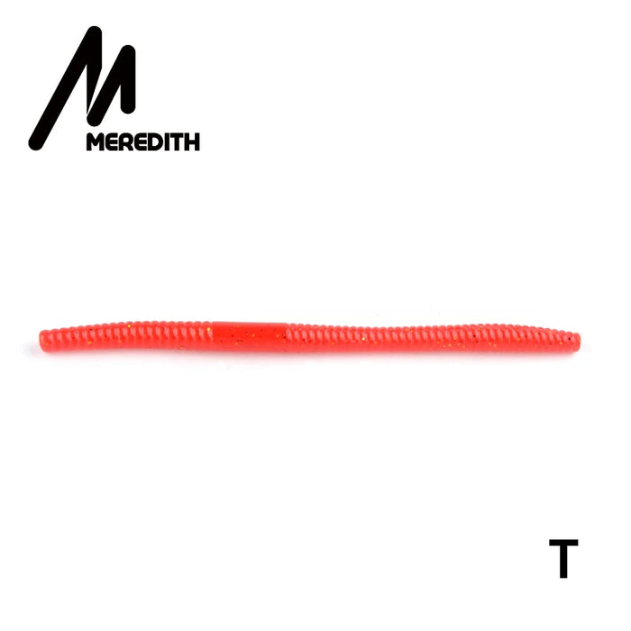 MEREDITH Esche morbide da pesca 140mm 5.3g 10 pezzi Esche artificiali per vermi Esche da pesca in silicone Crankbait Attrezzatura da pesca
