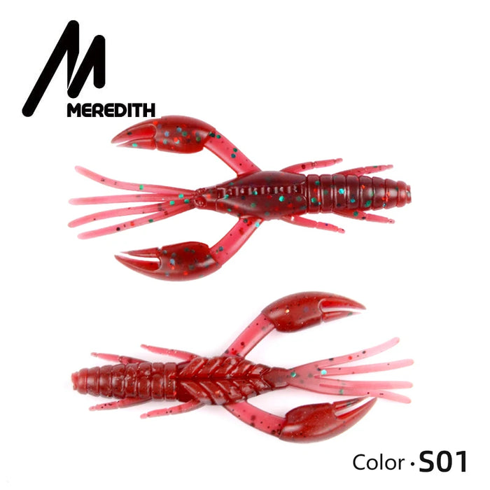 Manometro 50mm 65mm 80mm doglivecraw esche da pesca Craws gamberetti richiamo morbido esche da pesca Wobblers Bass Lures Silicone morbido