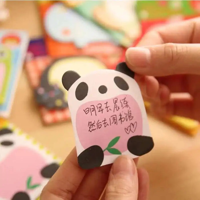1 pz adesivo carino animale kawaii note adesive blocco note memo pad ufficio scuola forniture di cancelleria panda gatto lepre segnalibro post