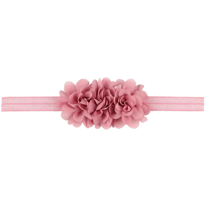 Fiore in chiffon Fascia per bambina Accessori per capelli per neonati Cravatta Fiocco Copricapo per neonato Tiara Copricapo Regalo Nastro per fasciatura per bambini
