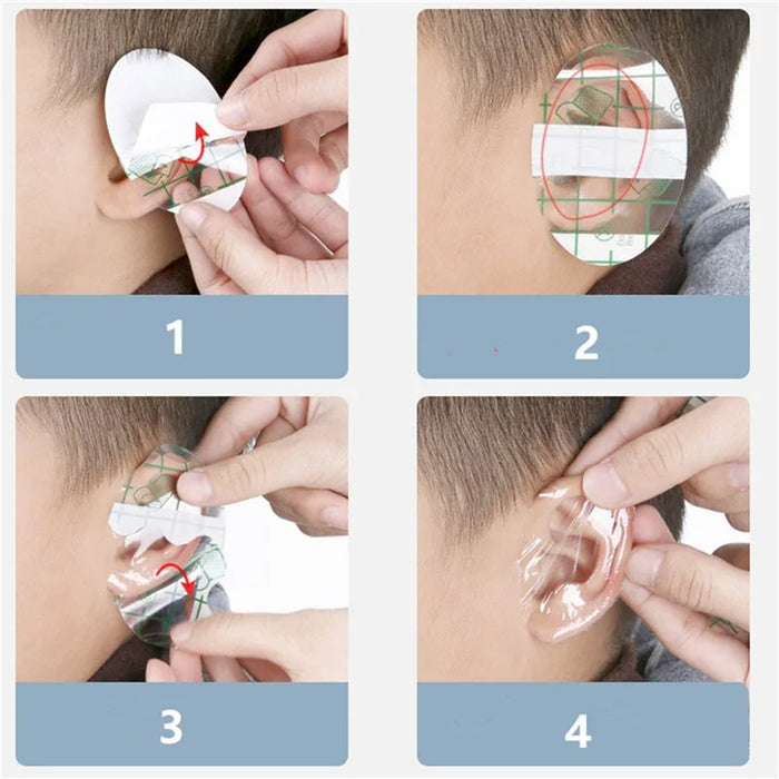 20 pezzi di plastica impermeabile per bambini protezione per le orecchie tappi di copertura per il nuoto salone di parrucchiere protezione per scudo colorante strumento per cuffia da doccia