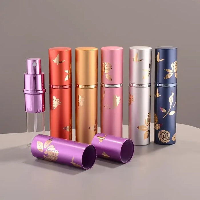 Bottiglia di profumo di vetro di lusso da 10 ml Bottiglie di profumo in metallo Atomizzatore vuoto Flacone spray in vetro Fiale riutilizzabili