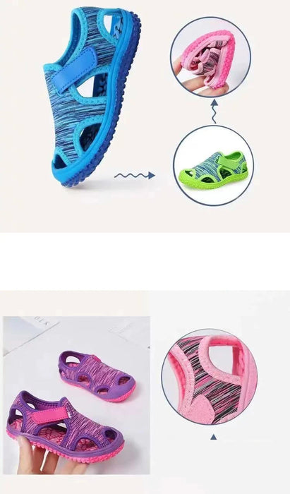 Estate neonate ragazzi sandali bambini sandali da spiaggia fondo morbido scarpe antiscivolo per bambini scarpe da esterno anticollisione