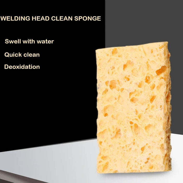 Soldering Iron Sponge Thickened Welding Iron Cleaning Sponge Sheet High Temperature Compression Thickened Wood Pulp Sponge