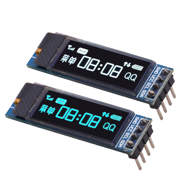 Modulo schermo LCD LED OLED da 0,91 pollici 12832 colore bianco e blu 128X32 0,91 "IIC comunicare 3,3 V-5 V per Arduino PIC