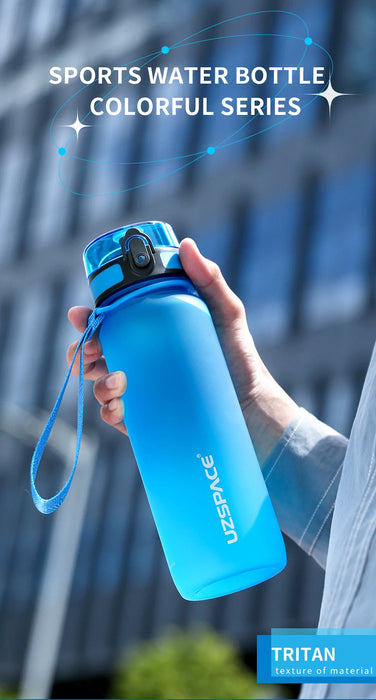 UZSPACE Borse acqua calda 500/1000ML Proteine Shaker Diretta Drink Outdoor Sport Tour Portatile A Perfetta Tenuta di Plastica Tritan La Mia Bottiglia BPA Libero