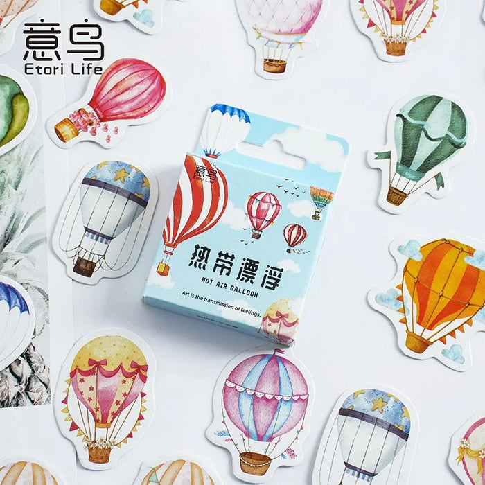 46 pezzi/pacco Viaggia da solo Mini adesivo di carta Decorazione album fai da te Diario Scrapbooking Etichetta adesiva Cancelleria Kawaii